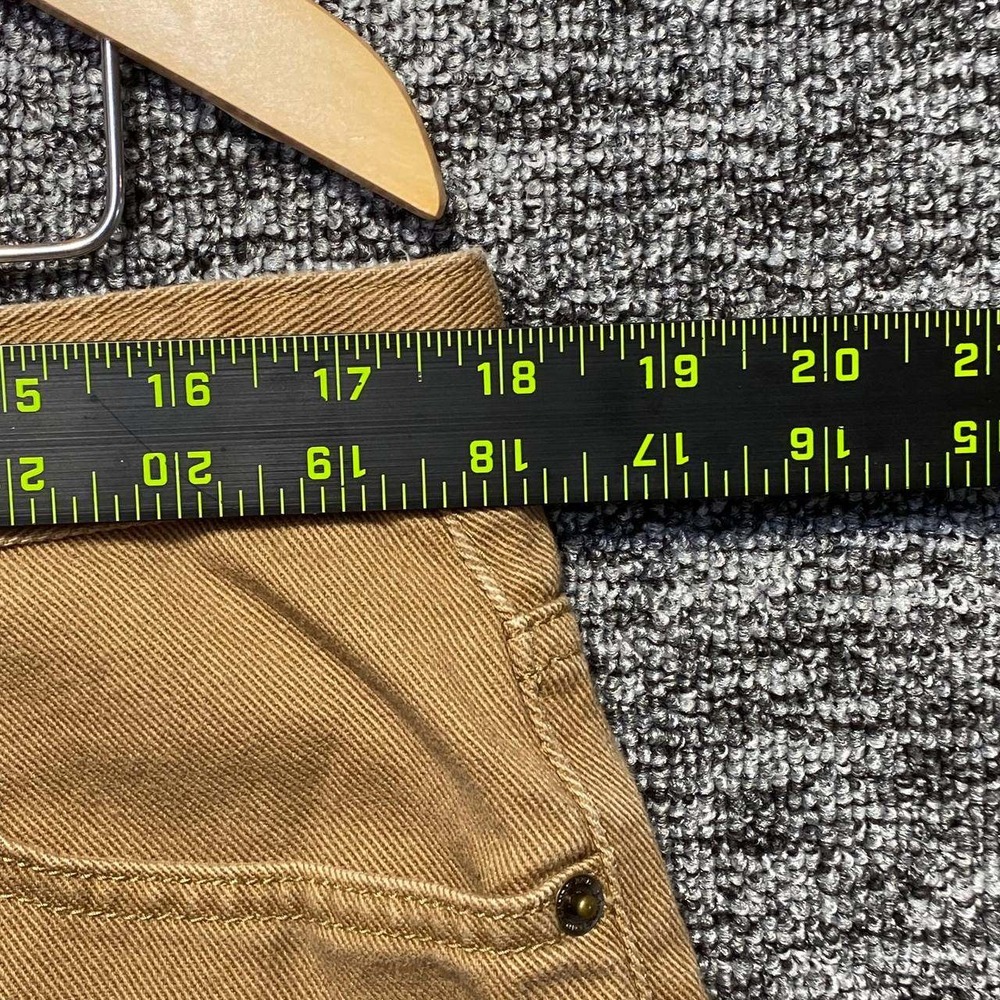 Lands End Fit 3 Canvas Pants Womens 18 Chino Straight Camel Tan Cotton Utility - Picture 6 of 11